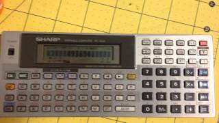 Sharp PC1450 Programmable Calculator for collectors in its original box [upl. by Anhcar]