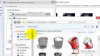 Como cambiar el icono de papeleras de reciclaje MEDIAFIRE [upl. by Enneiviv]