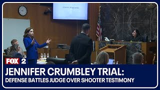 Jennifer Crumbley trial day 2 Defense battles judge over shooter testimony [upl. by Adnilg]