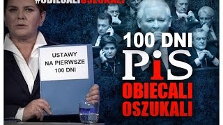 100 dni nieudolnych rządów PiS  podsumowanie [upl. by Yelyah]