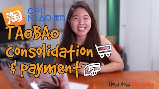 TAOBAO  CAINIAO consolidation amp payment Stepbystep guide in English [upl. by Ecadnak]