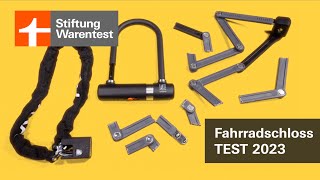 FahrradschlossTest 2023 Geknackt in Sekunden  die TestVerlierer bei Stiftung Warentest [upl. by Gabrielson]