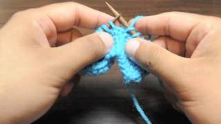 How to Knit the Knit Left Loop Increase KLL [upl. by Hootman]