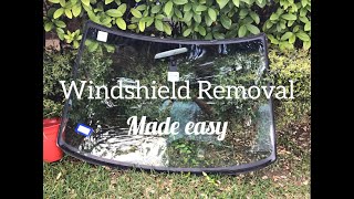 Windshield Removal Easy and Efficient [upl. by Leahcimnoj701]