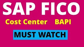 SAP FICO  realtime use of BAPI for Freshers [upl. by Eleda149]