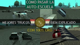 GTA San Andreas  Como pasar la AutoEscuela con ORO bien Explicado mejores Trucos la mejor Manera [upl. by Bertasi621]