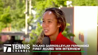 Leylah Fernandez Reflects On Positive Mindset Roland Garros 1R Win [upl. by Alleynad]