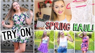 Collective Try On Spring Haul Brandy Melville Tobi Sephora amp More [upl. by Nibot550]