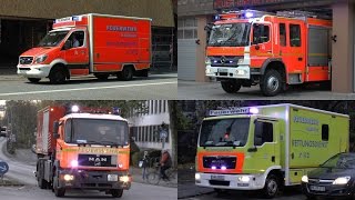 Einsatzfahrten Feuerwehr Hamburg 2014 [upl. by Mehalick211]