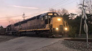 Kanawha river railroad 381 in the sunset [upl. by Secnarfyram]