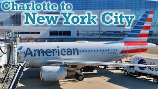 Full Flight American Airlines A319 Charlotte to New York City CLTJFK [upl. by Aromat]