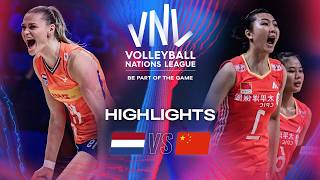 🇳🇱 NED vs 🇨🇳 CHN  Highlights  Week 2  Womens VNL 2024 [upl. by Anum]