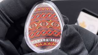 2023 pysanka egg silver coin [upl. by Carl]