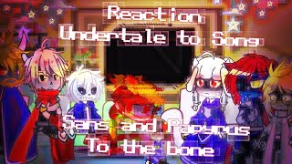 🇺🇸🇷🇺Undertale reacts 1 FriskSansPapsTorielAsgore Undyne song To the bone RusEng [upl. by Essilrahc]