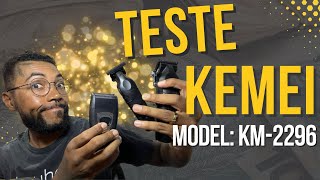 Teste da máquina Kemei modelo KM2296 [upl. by Nerad]