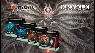 Duskmourn  Spoiler dos decks de commander precon [upl. by Placida463]