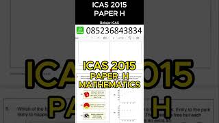 ICAS 2015 Mathematics Paper H International Competitions and Assessments for Schools [upl. by Brig]