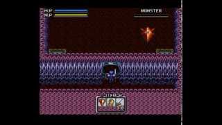 Brandish 2 SNES Boss 12 Southern Cross No Damage No Magic [upl. by Wolfson724]