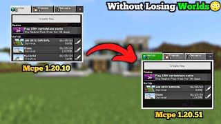 How To Update Minecraft Pocket Edition Without Losing Worlds  Minecraft Pe Worlds Backup [upl. by Yessydo]