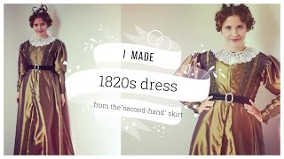 Making a 1820s Dress a Romantic Dress [upl. by Ardnuassac]