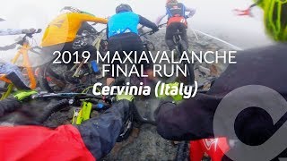 Final run MAXIAVALANCHE CERVINIA round 2 2019 Mass start Europe Cup [upl. by Onia]