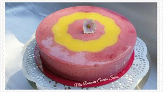 Entremet mousse fruits rouges et insert citron [upl. by Maurice]