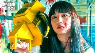 血まみれの浅川梨奈！映画『血まみれスケバンチェーンソーRED』特報映像 [upl. by Adlanor123]