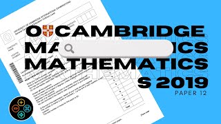 O Level Math D May June 2019 Paper 12 402412 [upl. by Assirram]