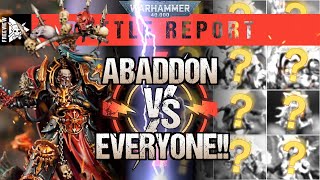 Abaddon versus EVERYONE  Warhammer 40000 Special Battle Report [upl. by Eintruok]