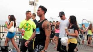 Jersey Shore cast filming season 5 in Seaside Heights HD [upl. by Gaylene32]