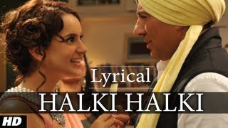 Halki Halki I Love New Year Full Song with Lyrics Ft Sunny Deol Kangana Ranaut [upl. by Stclair]