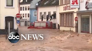 At least 93 dead 1000 missing after disaster flood in Europe l GMA [upl. by Eillen]