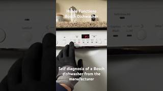 From developers of Bosch dishwasher Hidden self diagnosis function How to decipher error symbols [upl. by Bambi]