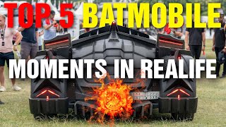 Top 5 Batmobile moments in real life batmobile [upl. by Balthazar]