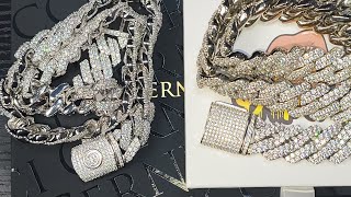 Cernucci 19mm Diamond Pronge Cuban Link Chain Compared To Driptalkjewelry 19mm Pronge Cuban Link [upl. by Acirehs417]