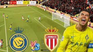 Al Nassr x MonacoCristiano Ronaldo joga muito e brilha em grande jogo FUTEBOL Dream League Soccer [upl. by Port315]