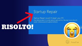 Startup Repair non ripara il tuo PC ✅ Risolvere il ciclo di Automatic Repair in Windows 1110 [upl. by Ken]