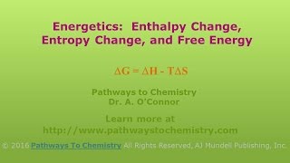 Energetics Enthalpy Entropy and Free Energy [upl. by Tedie]