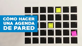 Cómo hacer una agenda de pared [upl. by Edwin557]