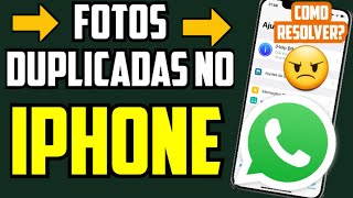 Galeria do Iphone Duplicando Fotos do WhatsApp como resolverIOS 174 [upl. by Hoopes]