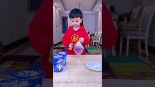 Plastic Bag Poke Challenge Who Got Hit By The Cream 😂 Funnyfamily Partygames [upl. by Midge69]