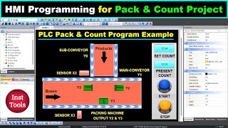 HMI Programming for Pack amp Count Project Example  Design Tutorials [upl. by Muna]