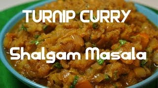 Turnip Curry  Indian Shalgam  Shaljam Masala vegan [upl. by Kushner584]