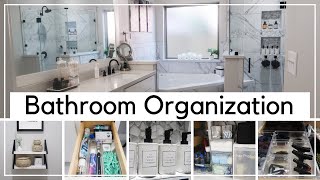 Master Bathroom Organization and Storage Ideas  Budget Friendly Organization Ideas 2021 [upl. by Ordnazil]