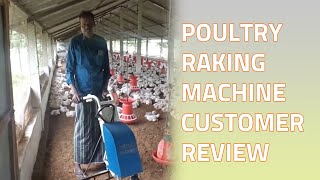 Rake King 250 Customer Review। Poultry Raking Machine Review [upl. by Edny]