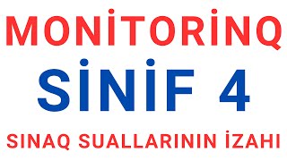 MONİTORİNQ SINAQ İMTAHANI 4cü siniflər üçün [upl. by Tama]