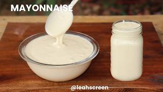 LETS MAKE MAYONNAISE WITH BOILED EGGS   HOME MADE CREAMY MAYO  COOKING RECIPE [upl. by Onida]