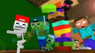 Mob Kids Life 6  Craftronix Minecraft Animation [upl. by Dabbs]