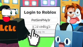 RICH Noob GAVE me his ROBLOX PASSWORD in Pet Simulator 99 [upl. by Battat]