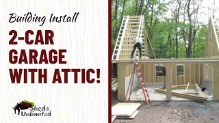 Building a Garage with Attic Space [upl. by Dnalyar529]